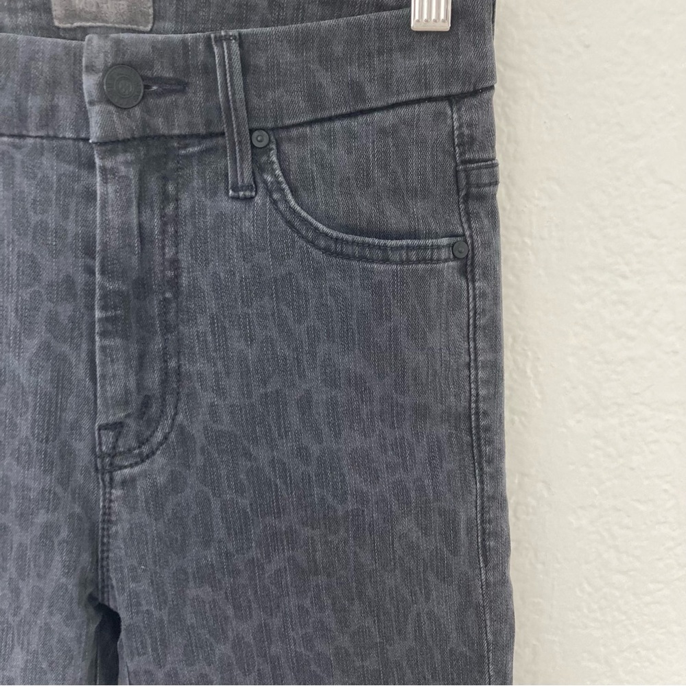 MOTHER High Waisted Looker in Bad Cat! Gray Cheetah Print, Size 25
